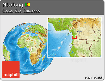 Physical Location Map of Nkolong