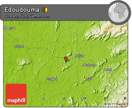 Physical Map of Edoudouma
