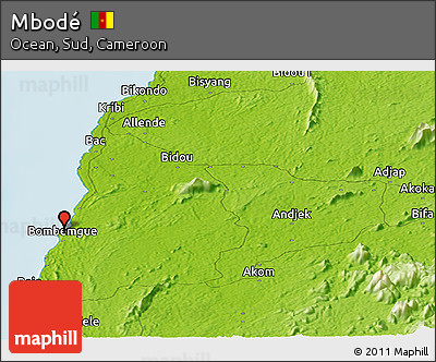 Physical Panoramic Map of Mbodé