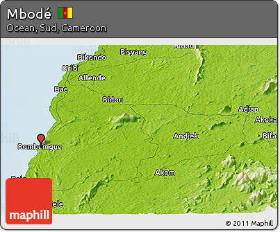 Physical Panoramic Map of Mbodé