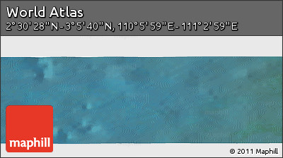 Satellite Panoramic Map of the Area around 2° 48' 4" N, 110° 34' 29" E