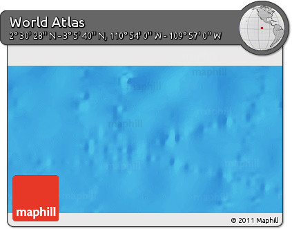 Physical 3D Map of the Area around 2° 48' 4" N, 110° 25' 30" W