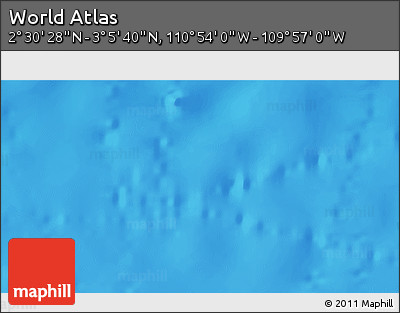 Physical 3D Map of the Area around 2° 48' 4" N, 110° 25' 30" W
