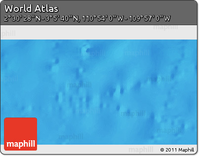 Physical 3D Map of the Area around 2° 48' 4" N, 110° 25' 30" W