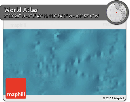 Satellite 3D Map of the Area around 2° 48' 4" N, 110° 25' 30" W
