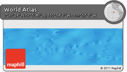Physical Panoramic Map of the Area around 2° 48' 4" N, 110° 25' 30" W