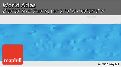 Physical Panoramic Map of the Area around 2° 48' 4" N, 110° 25' 30" W