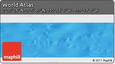 Physical Panoramic Map of the Area around 2° 48' 4" N, 110° 25' 30" W