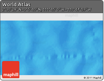 Physical 3D Map of the Area around 2° 48' 4" N, 111° 16' 30" W