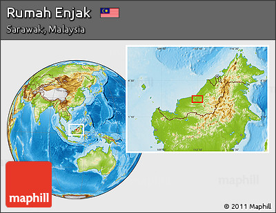 Physical Location Map of Rumah Enjak