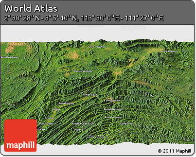 Satellite 3D Map of the Area around 2° 48' 4" N, 113° 58' 29" E