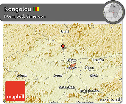Physical 3D Map of Kongolou
