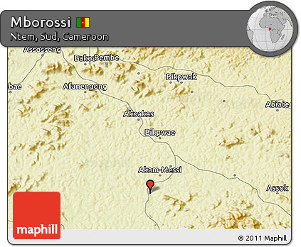 Physical 3D Map of Mborossi