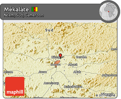 Physical 3D Map of Mékalâte