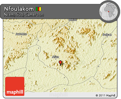 Physical 3D Map of Nfoulakom