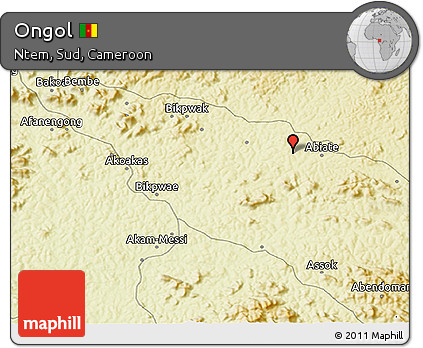 Physical 3D Map of Ongol