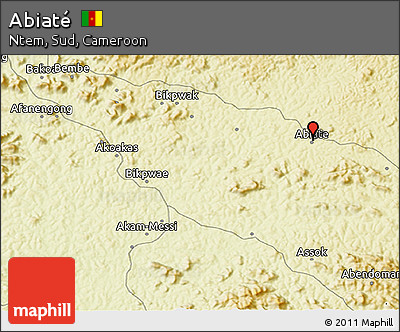 Physical 3D Map of Abiaté