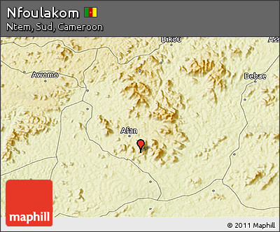 Physical 3D Map of Nfoulakom