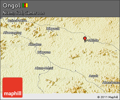 Physical 3D Map of Ongol