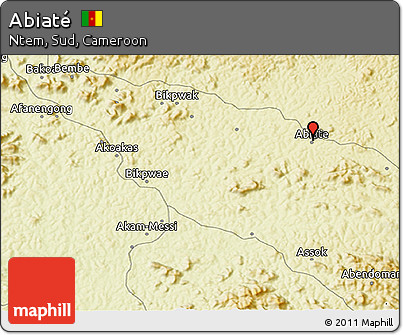 Physical 3D Map of Abiaté