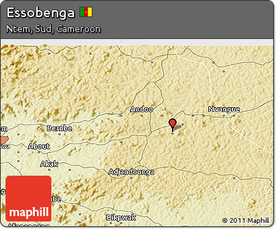 Physical 3D Map of Essobenga