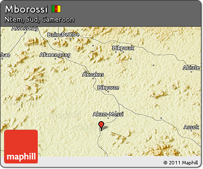 Physical 3D Map of Mborossi