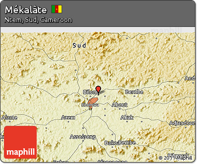 Physical 3D Map of Mékalâte