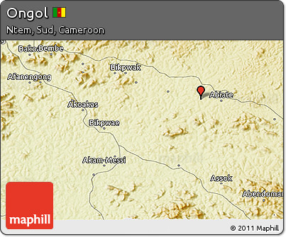 Physical 3D Map of Ongol