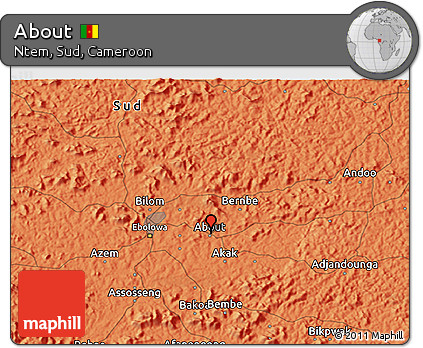 Political 3D Map of About