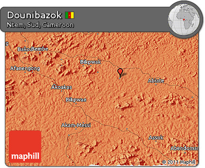 Political 3D Map of Dounibazok