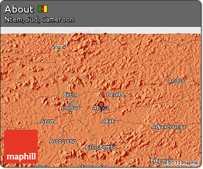 Political 3D Map of About