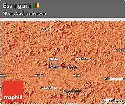 Political 3D Map of Essinguili