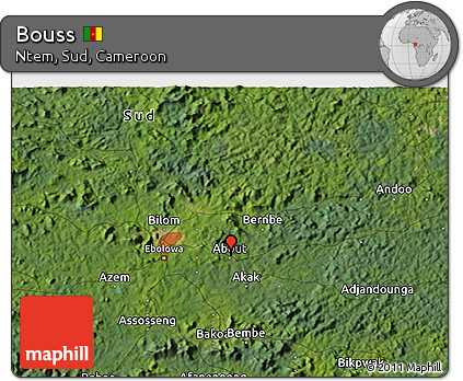 Satellite 3D Map of Bouss