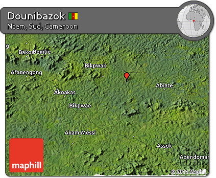 Satellite 3D Map of Dounibazok