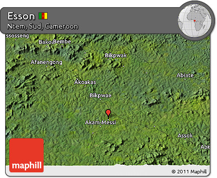 Satellite 3D Map of Esson