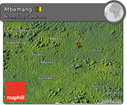 Satellite 3D Map of Mbémang