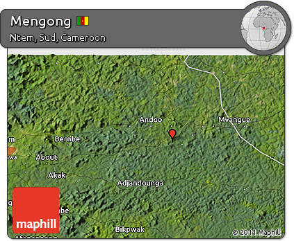 Satellite 3D Map of Mengong