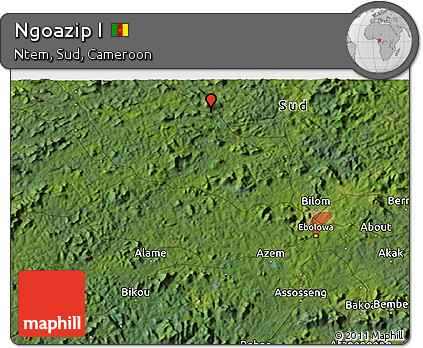 Satellite 3D Map of Ngoazip I