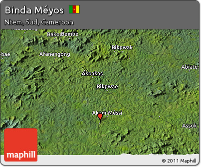 Satellite 3D Map of Binda Méyos
