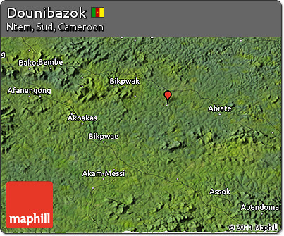 Satellite 3D Map of Dounibazok