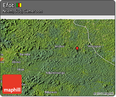 Satellite 3D Map of Efot