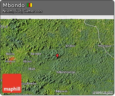 Satellite 3D Map of Mbondo