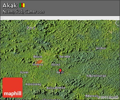 Satellite 3D Map of Akak