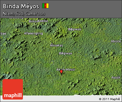Satellite 3D Map of Binda Méyos
