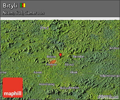 Satellite 3D Map of Bityli