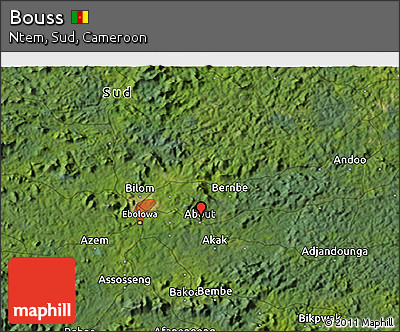 Satellite 3D Map of Bouss