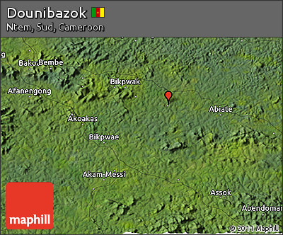 Satellite 3D Map of Dounibazok