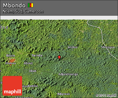 Satellite 3D Map of Mbondo