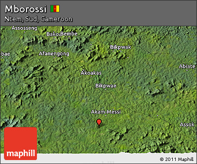 Satellite 3D Map of Mborossi