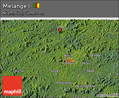 Satellite 3D Map of Mélangé I